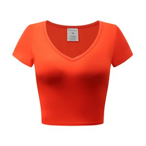 Camiseta Corta Ajustada para Mujer, Elástica y Cómoda - Product Image 1