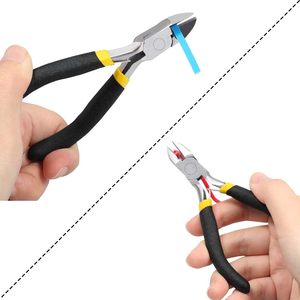 Mini alicates de corte Diagonal Premium de 4 pulgadas, alicates para hacer joyas, alicates para abalorios, herramienta de mano para manualidades DIY de precisión, anillo de acero al carbono - Product Image 3