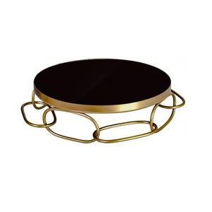 Décoration de table pour fête d'anniversaire Bake Ware Conception d'échecs imprimée à trois niveaux Support à gâteau noir et blanc à bas prix - Product Image 5