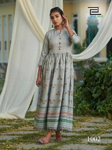 Incroyable robe de bureau en rayonne pour femmes, kurtis indien Anarkali - Product Image 2