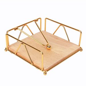 Hot Selling Wooden and Iron Napkin <b>Holder</b> for Table and <b>Kitchen</b> Dining <b>Tissue</b> <b>Holder</b> - Product Image 1