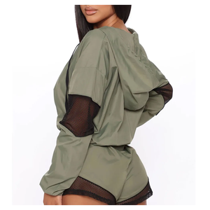 Precio al por mayor Chaqueta cortavientos y pantalones cortos demanda del cliente Chaqueta cortavientos y pantalones cortos - Product Image 4