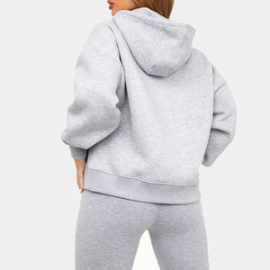 Sudadera con capucha de algodón suave de primera calidad 2025 para parejas, ropa básica de punto holgada, mezcla de algodón GSM 360, esencial para invierno - Product Image 5