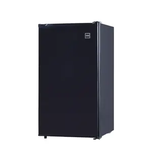 Fabrika fiyat RFR335, dondurucu ile 3.2 Cu Ft kompakt tasarım Mini buzdolabı, paslanmaz, siyah SS