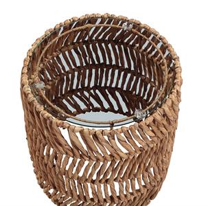 Table d'appoint cylindrique en jacinthe d'eau fabriquée au Vietnam Matériaux écologiques Meubles de maison Décoration intérieure Vente en gros - Product Image 2