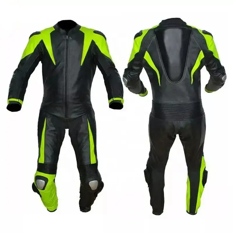 Yarış motosiklet deri erkek ceket takım elbise iki parçalı ucuz tasarım motosiklet dişli takım elbise korumaları ile Pakistan yapılan
