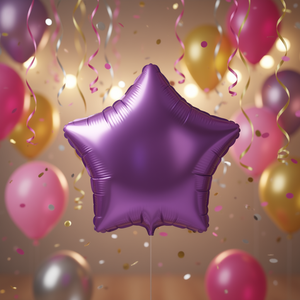 Foil Star Balloon <b>Purple</b> 19 Inch <b>Party</b> <b>Decoration</b> - Product Image 3