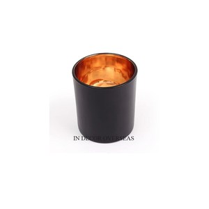 Último patrón llegada mejor calidad Metal alto grado chapado en oro lujo vela tarro con piedras infinitas diseñador tapa superior - Product Image 2