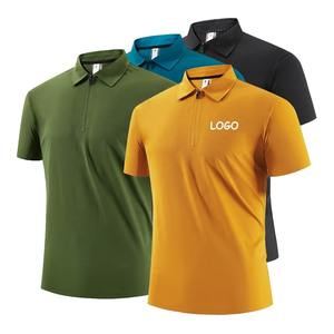 Gran oferta, Polo en blanco de alta calidad con tacto refrescante, polo deportivo bordado personalizado, camisetas polo de punto seco para hombre - Product Image 5