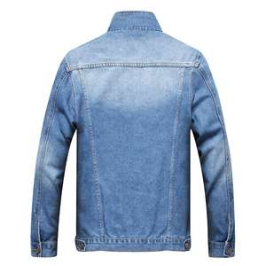 Veste pour homme Logo personnalisé de haute qualité Classic Distressed 2025 Veste en jean délavé déchiré bleu pour homme vente en gros - Product Image 6