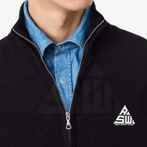 Sweat-shirts à capuche zippés décontractés pour hommes, en coton mélangé, teint uni, respirants, écologiques, de haute qualité, pour l'hiver, en gros, 300 unités - Product Image 5