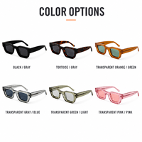 Lunettes carrées rétro funky Mellume pour femmes et hommes, lunettes de soleil épaisses en acétate, lunettes de soleil polarisées de luxe, Lentes De Sol Para Mujer