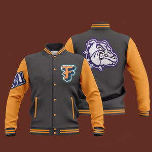 Chaqueta Varsity Personalizada con Logotipo, de Lana, Cortavientos, Anti-UV, Corte Ajustado, Estilo Letterman, Diseño con Letras, para Hombre - Product Image 4