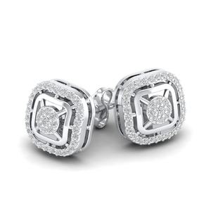 Pendientes de Oro Sólido de 14K con Diamantes de Imitación VVS, Pendientes de Plata de Lujo con Moissanita VVS, Joyería para Mujer - Product Image 5