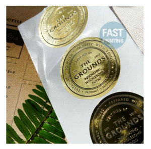 Custom Gold Foil High Quality PVC Metalized Embossed Adhesive Labels <b>Waterproof</b> UV Printed Personalized Toothpaste Lotion - Product Image 2