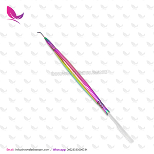 Herramienta Profesional para Permanente de Pestañas con Recubrimiento Dorado, Aplicador de Acero Inoxidable Duradero con Peine, Suministros para Pestañas - Product Image 4