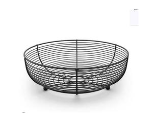 Modern Black Iron Wire Fruit Bowl for Home Kitchen Elegant Metal Fruit <b>Basket</b> for Serving & <b>Storage</b> of <b>Vegetables</b> & Fruits - Product Image 4