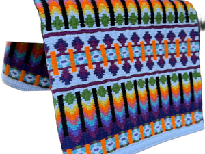 Tapis de selle Western Show en laine de luxe de Nouvelle-Zélande Combinaison de couleurs élégante pour l'équitation équatorienne - Product Image 5