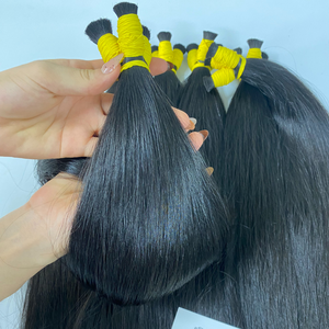 Extensions de cheveux humains vierges vietnamiens, cheveux naturels lisses non traités, cuticules alignées, cheveux bruts en vrac, Cabello Humano - Product Image 6