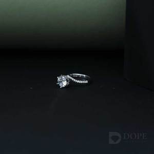 18KT Oro Fino 1.0ct Solitario Diamante Anillo Clásico IGI Certificado Boda Compromiso Aniversario o Fiesta Regalo para Ella - Product Image 4