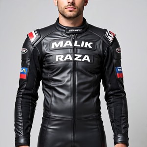 Combinaisons en cuir de moto de conception personnalisée | Votre marque de logo | Deux pièces | Rue et piste | Fabricant OEM/ODM - Product Image 3