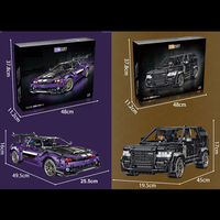 1/10 2788 pièces Moc briques nouveau statique mécanique électrique Supercar véhicule modèle Kits mise à niveau Rc télécommande blocs de construction voiture