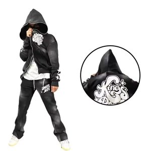 Sweat-shirt avec logo personnalisé pour femmes, style évasé, avec effet soleil, meilleur design Ensemble de sweat à capuche en polaire XXL pour hommes, vêtements de sport d'hiver à prix raisonnable - Product Image 5