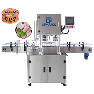 Fully automatic can sealing machine double heads can seamer machine high speed tin cans seaming machine