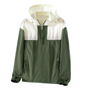 Veste de randonnée imperméable extérieure en polyester 100% personnalisée homme vêtements de course coupe-vent coupe-vent respirant à capuche veste de pluie - Product Image 5