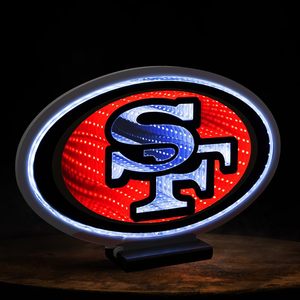 Tùy chỉnh <span class=keywords><strong>San</strong></span> <span class=keywords><strong>Francisco</strong></span> 49ers LED Infinity Logo ánh sáng 3D Acrylic hiển thị Vòng cổ cho thể thao & giải trí - Product Image 3