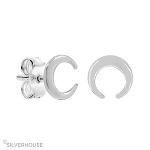 Orecchini a cerchio Mini Moonset argento 3 paia - Product Image 1