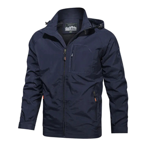 Veste de randonnée softshell pour homme, coupe-vent, imperméable, extensible, doublée en polaire, activités de plein air, printemps, logo sur le devant - Product Image 4