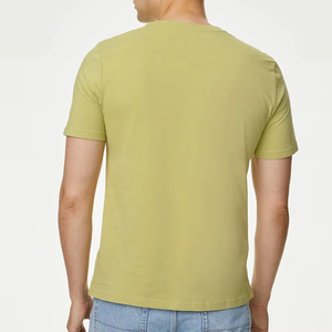 T-shirt en coton léger uni pour homme, tee-shirt basique, personnalisation de la marque, OEM ODM - Product Image 4