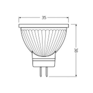 Pour OSRAM 4.2W GU4 LED Reflektorlampe MR11 345lm 12V 2.700 K 36 Éclairage Réflecteur - Product Image 3