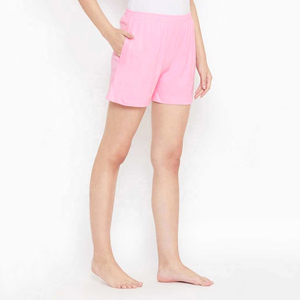 2023 pantalones cortos de sudor de lana suave para mujer de alta calidad con estampado personalizado de cintura alta estilo informal cintura elástica pantalones cortos calientes - Product Image 3