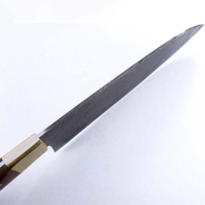 Cuchillo de Chef de acero de Damasco hecho a medida con mango de madera, hoja afilada apta para lavavajillas, cuchillo de cocina fiable de Pakistán - Product Image 2