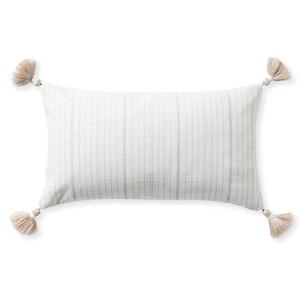 Fundas de cojines de algodón tejidas con rayas azules decorativas con patrón sólido geométrico moderno para la decoración del sofá del dormitorio del hogar - Product Image 2