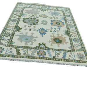 Alfombra de lana anudada a mano persa de 8x10 personalizable, elegante sala de estar abstracta, juegos de suelo, fábrica de algodón de alta venta - Product Image 1