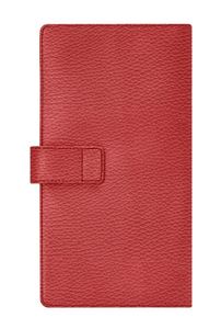 Portefeuille de voyage en cuir PU avec doublure en satin, fermeture éclair longue, décoration de verrouillage pour le rangement du passeport, couleur personnalisée - Product Image 4