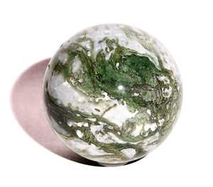 Wholesale Price Druzy <b>Moss</b> Agate Sphere Natural <b>Green</b> Decorative Gemstone Ball For Crystal Craft Chakra Healing Home Decoration - Product Image 1