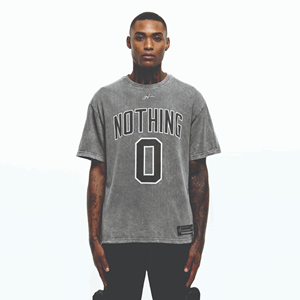 T-shirts personnalisables en coton épais pour hommes, t-shirts de sport vintage surdimensionnés à col ras du cou Streetwear avec impression en couleur unie - Product Image 6