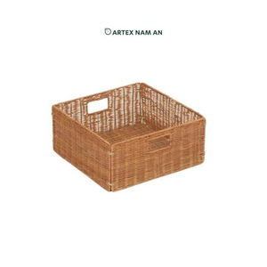 Panier de rangement en cube de rotin naturel Organisateur écologique pour la décoration de la maison et du bureau - Product Image 4