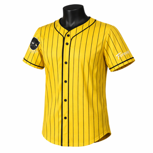Camiseta de Béisbol Personalizada con Rayas, Camisa de Béisbol con Botones, Transpirable, de Secado Rápido, Fabricante OEM ODM de Marca Privada - Product Image 6