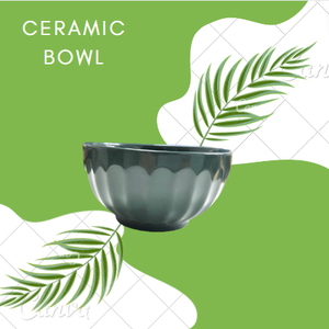 Venta al por mayor Cuenco de cerámica Color verde oscuro H 7 cm X 13 cm SV001 Cuenco de cerámica Puffco Vajilla Hecho en Vietnam - Product Image 5