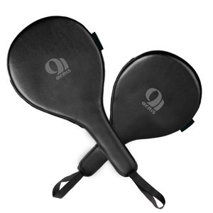 Double Punch Paddles Mitts Focus Target PU Hooks Straight 100% Leather Red Winning Brand Boxing Racket Paddles - Product Image 1