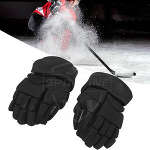 High Quality Custom Logo Ice Hockey Gloves Best Selling Private Label Leather Gloves Full Finger Non-Slip Adjustable <b>Wrist</b> <b>Strap</b> - Product Image 2