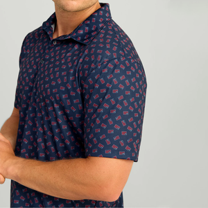 Polos de alta calidad, material de LICRA de poliéster elástico personalizable de gran tamaño, cómodos para hombres, polos - Product Image 5