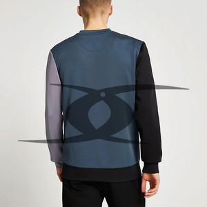 Sweat-shirt thermique OEM avec LOGO personnalisé pour hommes Sweat-shirt tricoté en coton à motif jacquard Sweat-shirt tricoté pour hommes d'hiver à col rond - Product Image 3