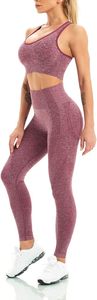 Logo personnalisé différentes couleurs survêtement mode vêtements de sport vêtements de sport pour la gym entraînement femmes Fitness 2 pièces Yoga ensembles - Product Image 3