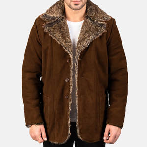 Suede <b>Leather</b> Coat <b>Men</b> Premium Soft Suede <b>Leather</b> Coat For Everyday Urban Style - Product Image 1